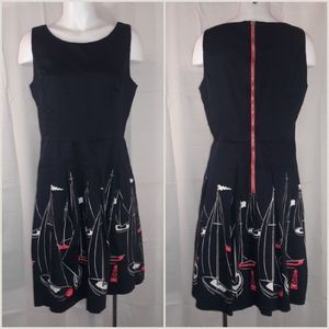Tommy Hilfiger nautical fit and flare dress 12